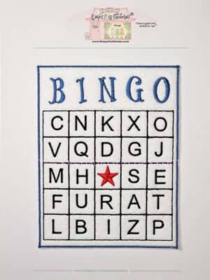 KUiS Exclusive Custom Handmade Felt Embroidered Alphabet Bingo!